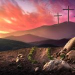 Golgota 3 križa i prazan grob